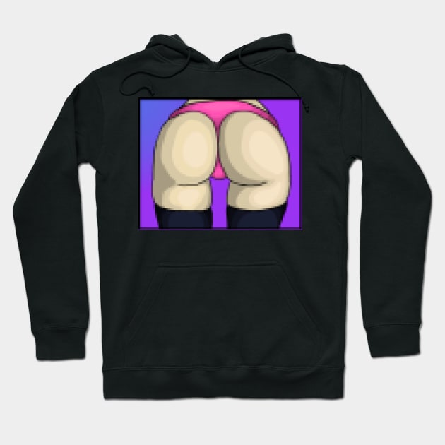 Pixel Art Butt Hoodie by DILLIGAFM8